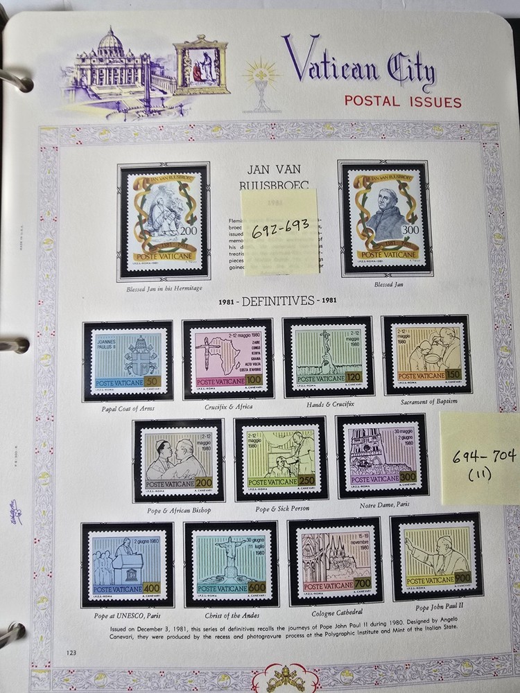 Joystamp: Pristine White Ace Vatican City Album 1976-83 MNH (Select option)