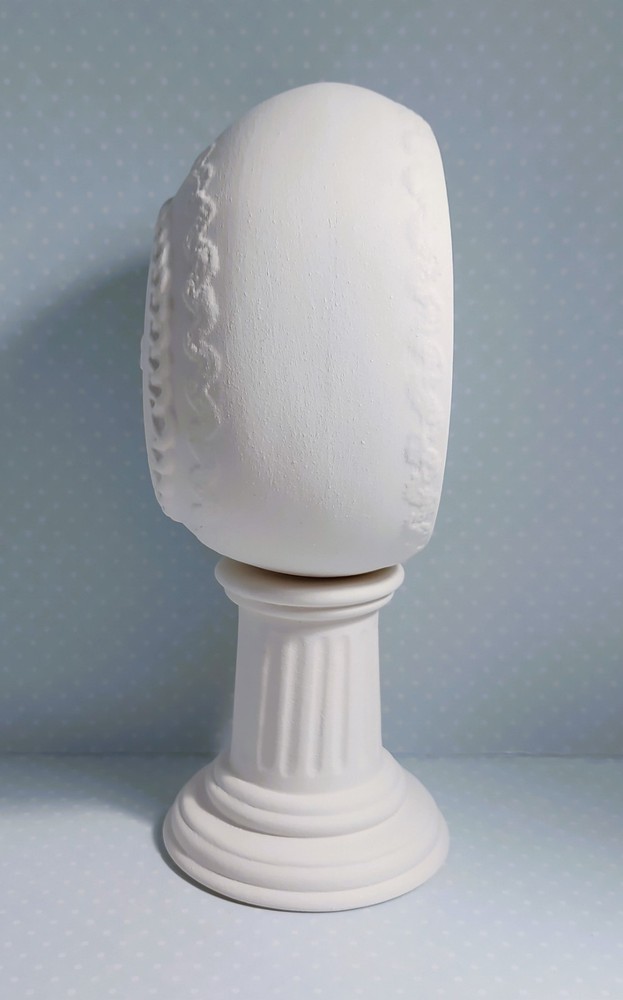 Easter Egg on Pedestal ~ Ceramic Bisque Ready to Paint
