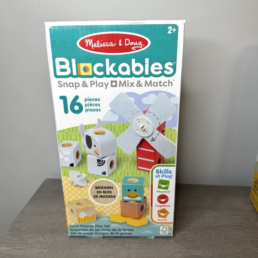 New 2 Sets Melissa & Doug Blockables 16 Pieces Each