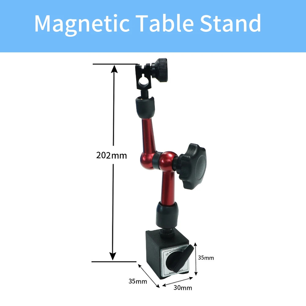 Magnetic Base Stand Adjustable Dial Indicator Holder 30KG Force Measuring