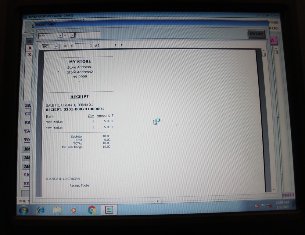 Box #2 NCR Real POS Class 7601-1111-8801 USED