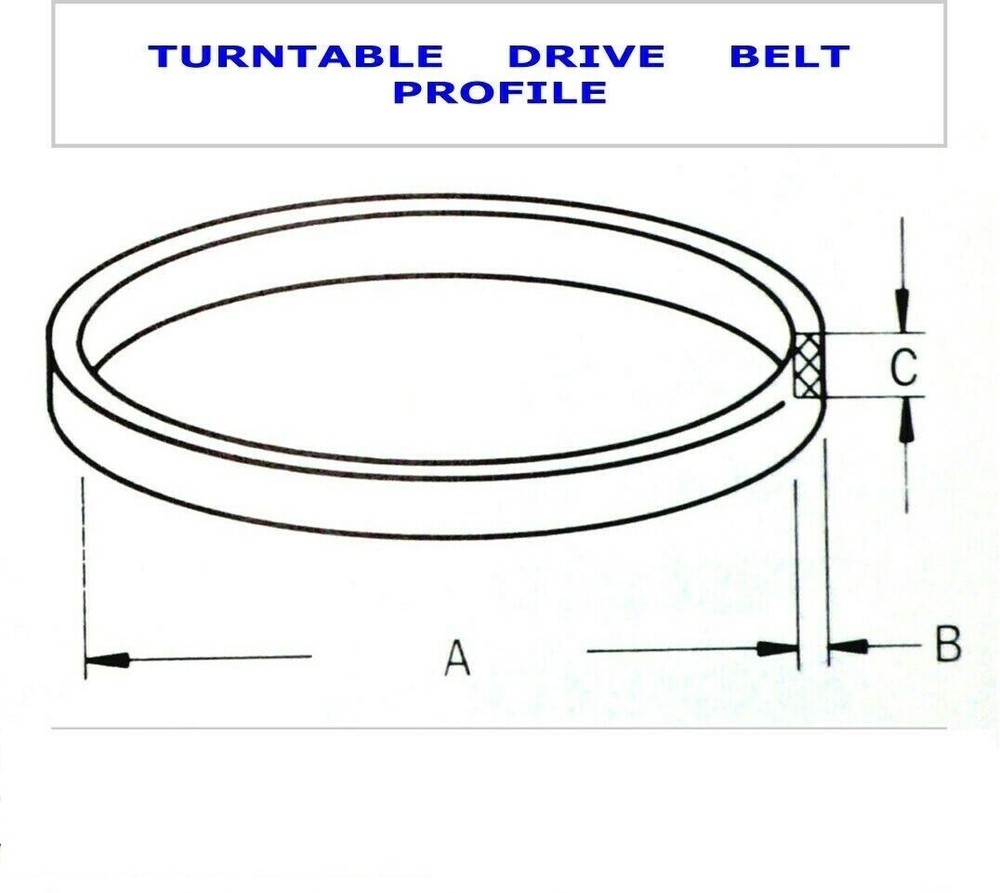 Turntable Belt for ST 510 CDC turntable