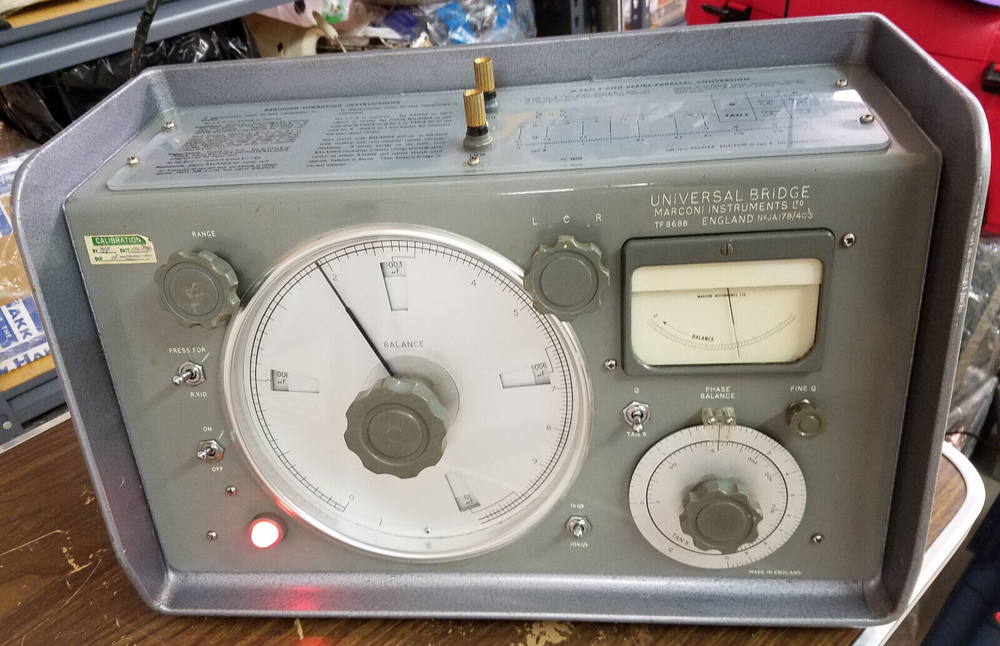 Marconi Instruments TF 868B Universal Bridge, LCR Meter