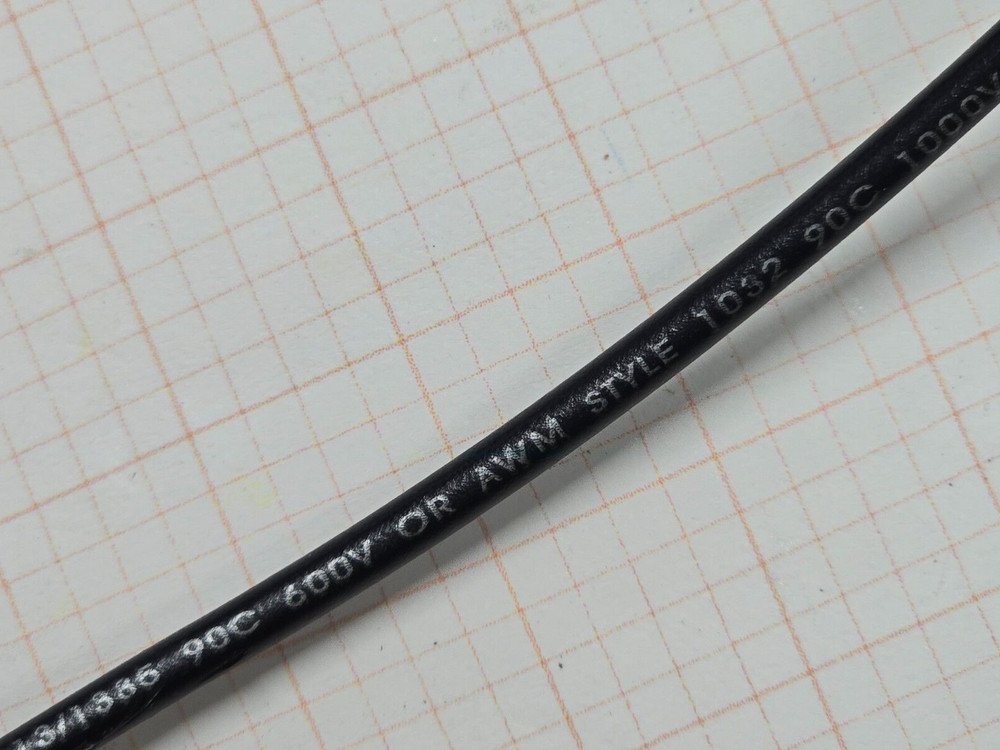 Atlas Wire #14awg Solid Tinned Copper 1015/1230 PVC Hook-up Wire Black /100ft
