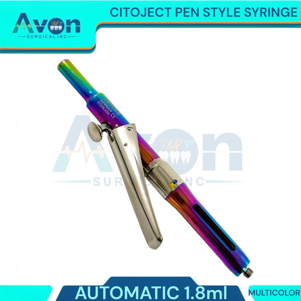 1 Ea Automatic Dosage Citoject Pen Syringe, 1.8mL, Multicolor - Dental Tools