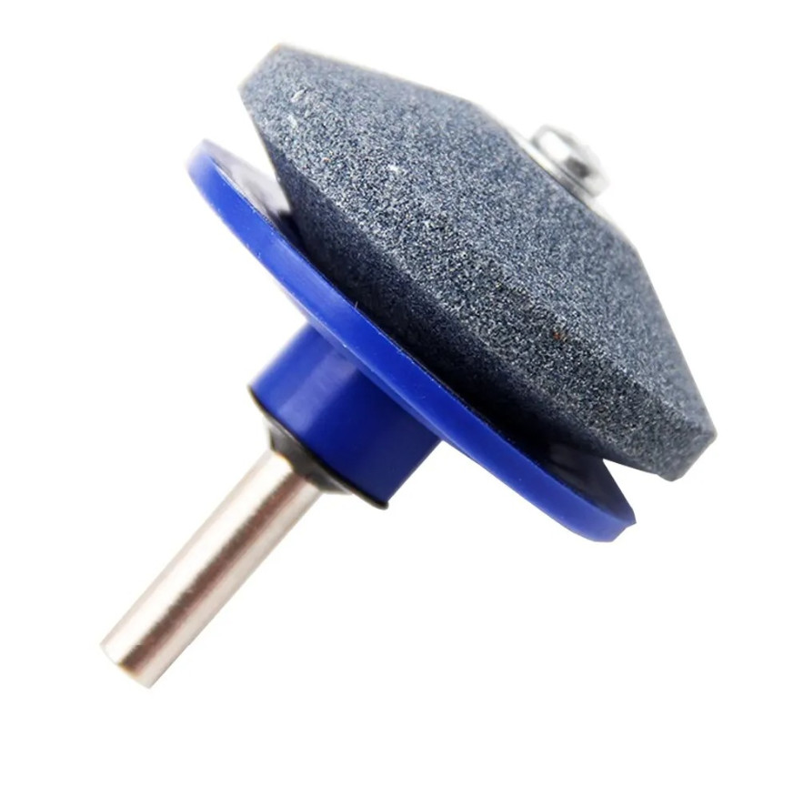 3pcs Electric Lawn Mower Sharpener – Durable Grinding Head & Whetstone Set - NEW