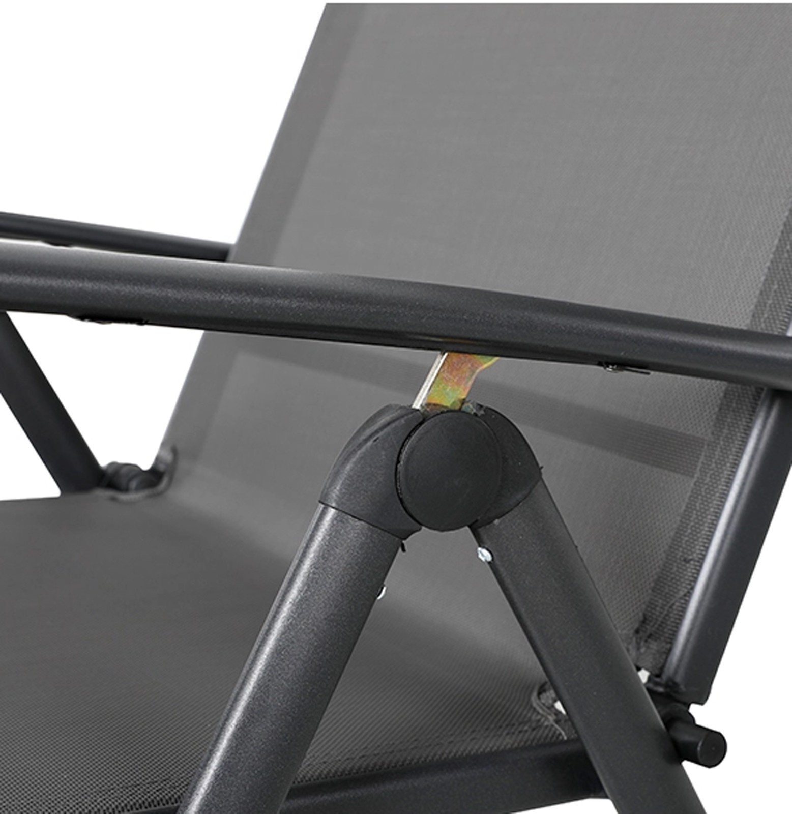 Nuu Garden Foldable Outdoor Chaise Lounge Chair Adjustable Patio Recliner BLACK