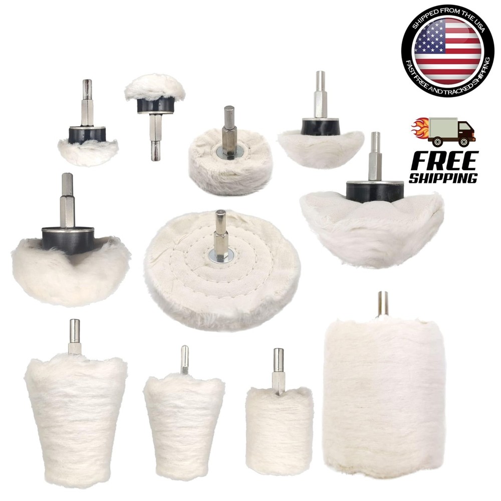 Universal Compatibility Buffing Wheel Set for Electric & Pneumatic Drills