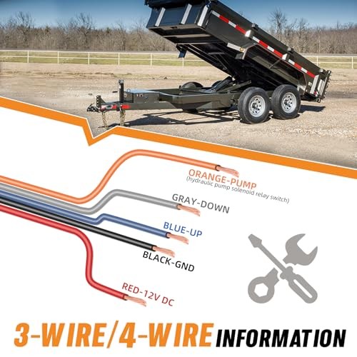 Upgraded Dump Trailer Wireless Remote Controller, High Power Edition for 3