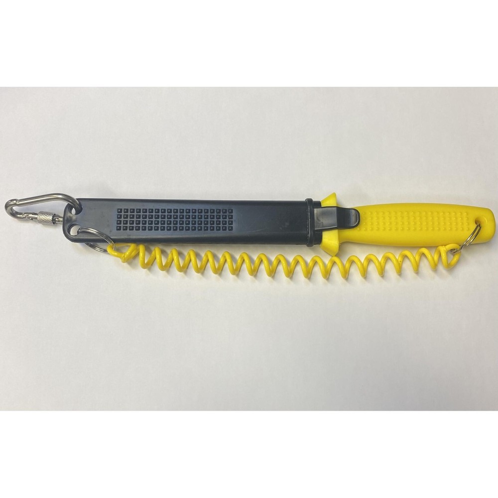 SCUBA Divers Knife Sharp Tip Long 17cm with Harness Sheath