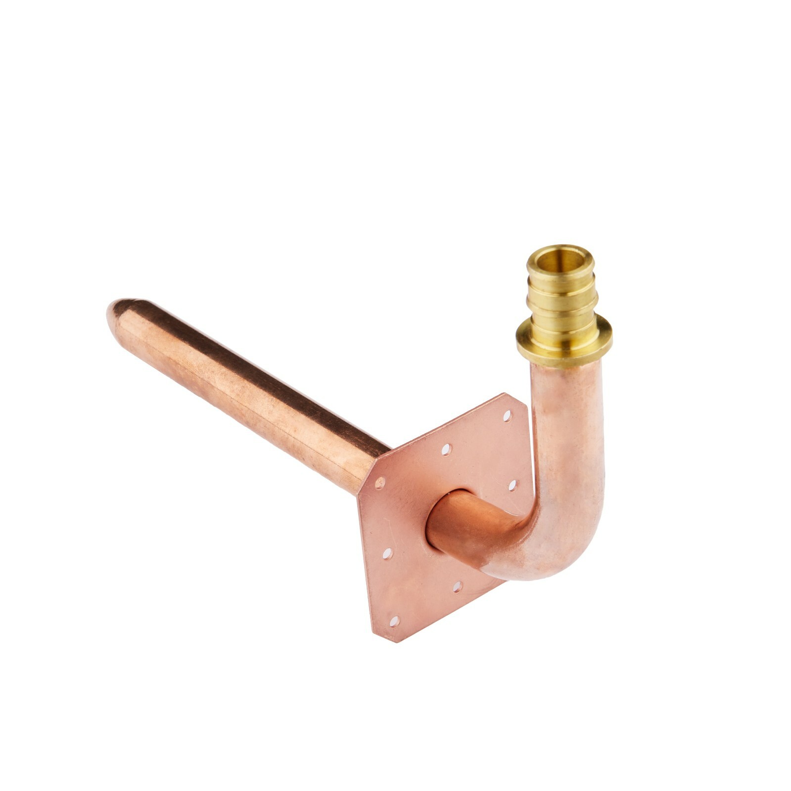 EFIELD 10 PCS 1/2" PEX-A Expansion Copper Stub Out Elbow Wall Flange-8 Inch