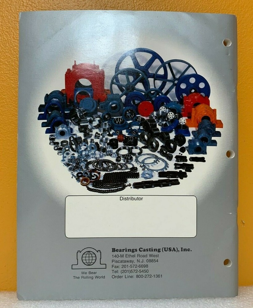 Bearings Casting (USA) 1986 General Catalog,