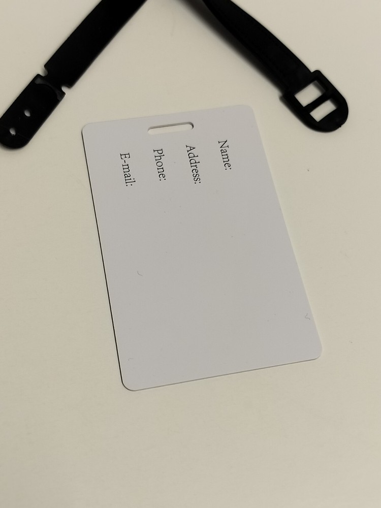 1-Pack PVC Kids Luggage Tag (#26458)
