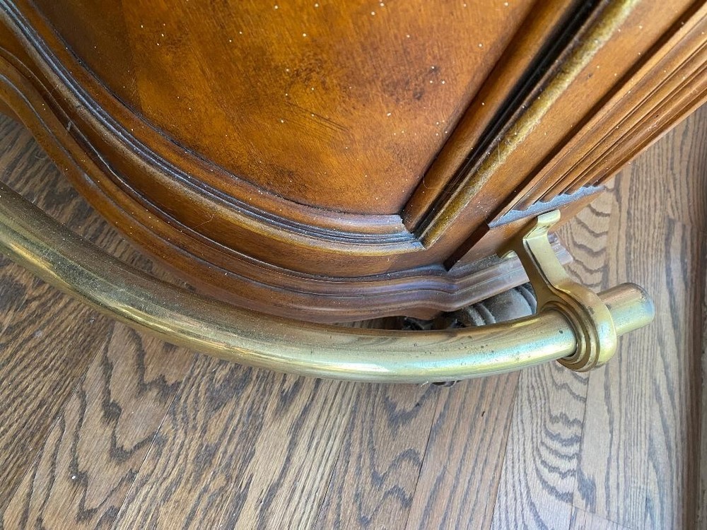 Cherry Wood Bar with Marble Top