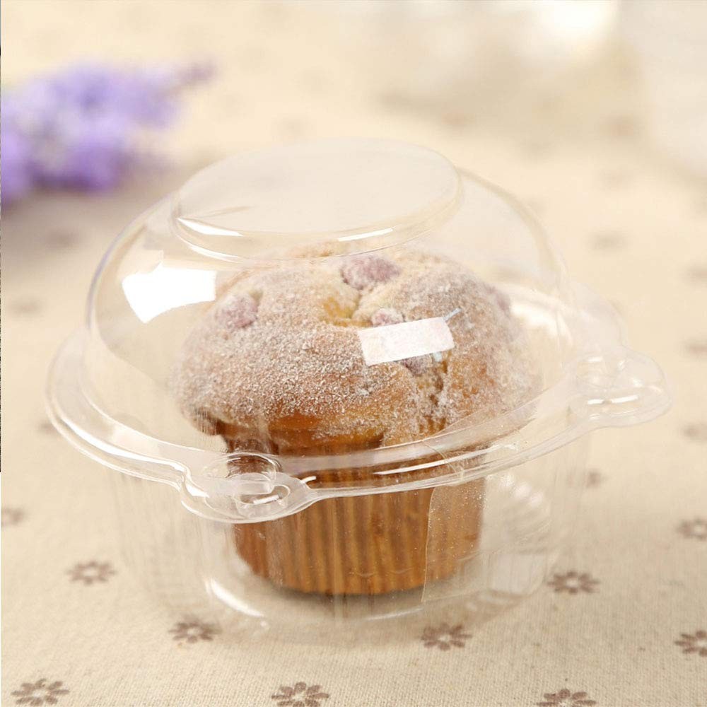 Cupcake Holders Individual50 Pc Cupcake Containers Disposable Clear Plastic Sing