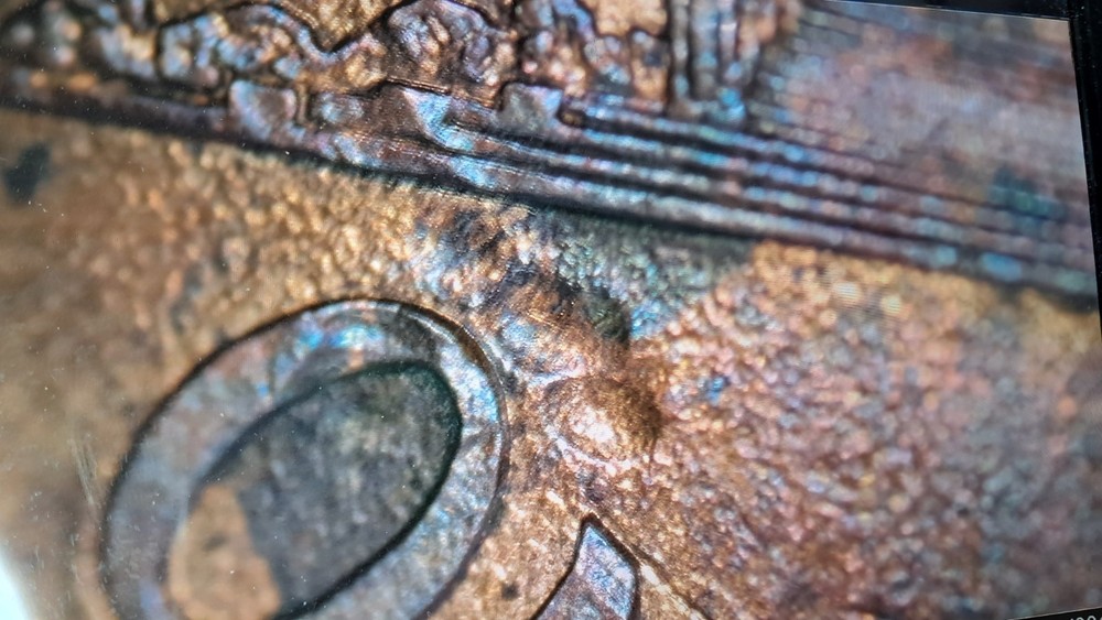 PAW PRINT MINT ERROR OR POST MINT DAMAGE?MACHINE DOUBLING, THIN COPPER LAYER#519