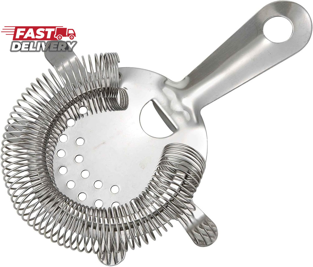 Winco Bar Strainer, 4 Prongs, S/S