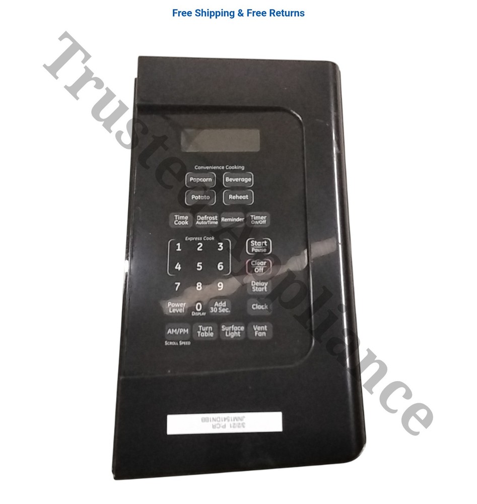 Microwave Control Panel MODEL JVM1540DN1BB l20090210077/0214 Black