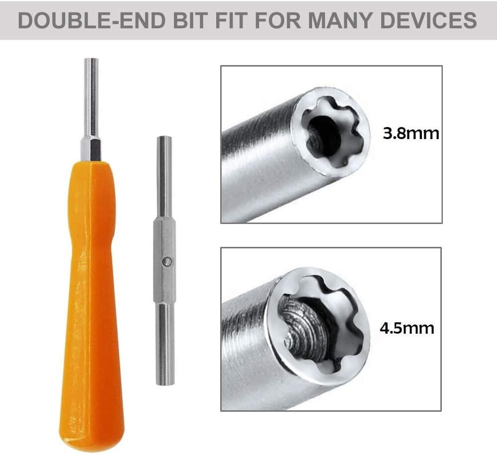 Gamebit Screwdriver Kit 3.8mm & 4.5mm Double End Security Bits