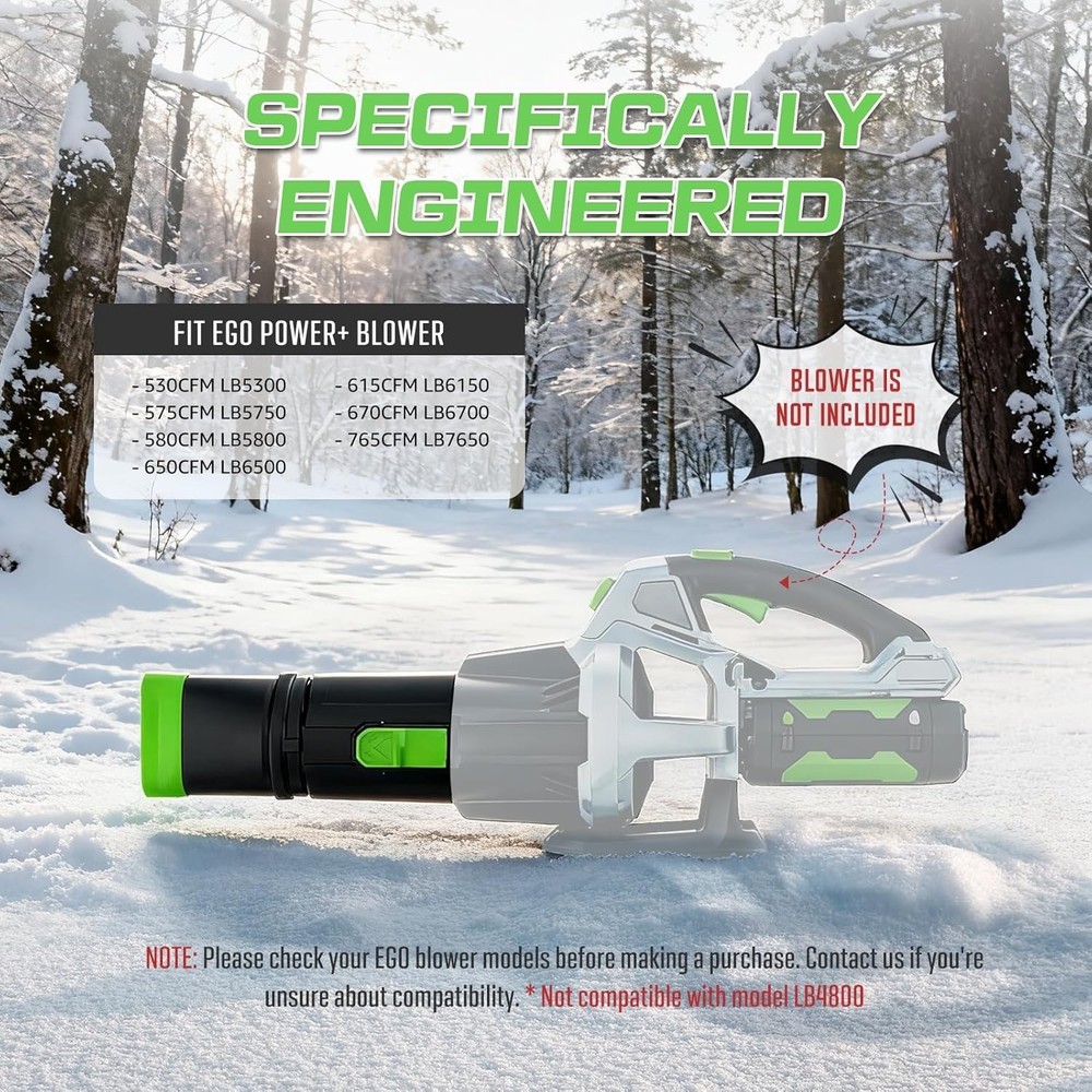 Efficient 360° Adjustable Car Drying Nozzle for EGO Leaf Blower Models 530-765