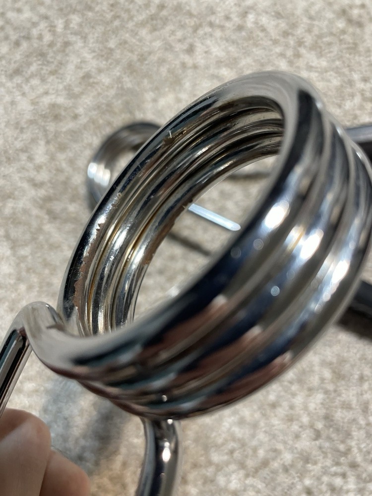 Weider Olympic Size Spring Collars 2" Clips for Barbell, Large
