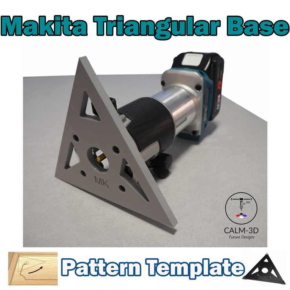 Makita DRT50 & RT0700C Compatible Triangular Trim Router Base – INC P&P