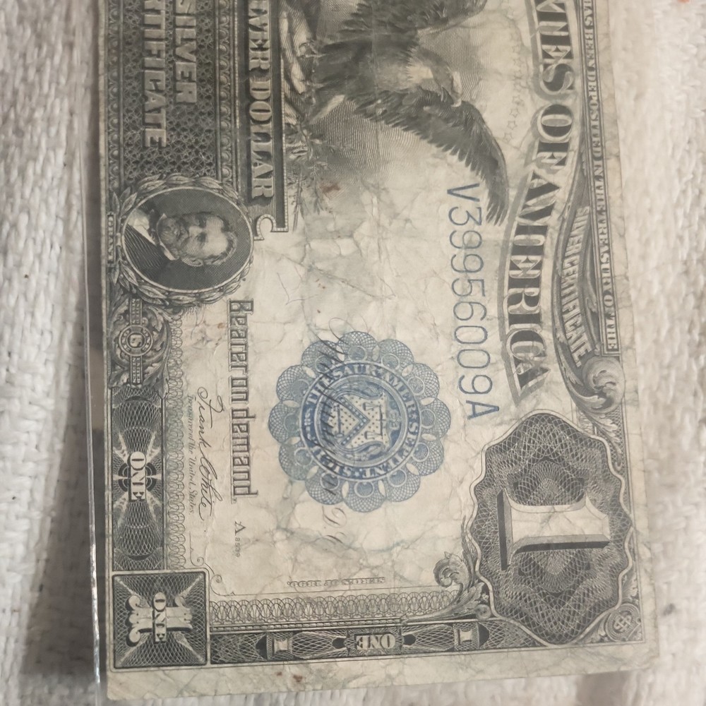 1899 $1 Dollar Silver Certificate Black Eagle Large