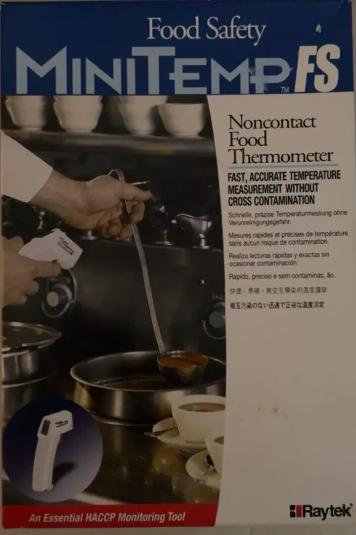 Raytek MiniTemp FS Noncontact Food Thermometer -25F to 400F Temp 9V Battery NEW