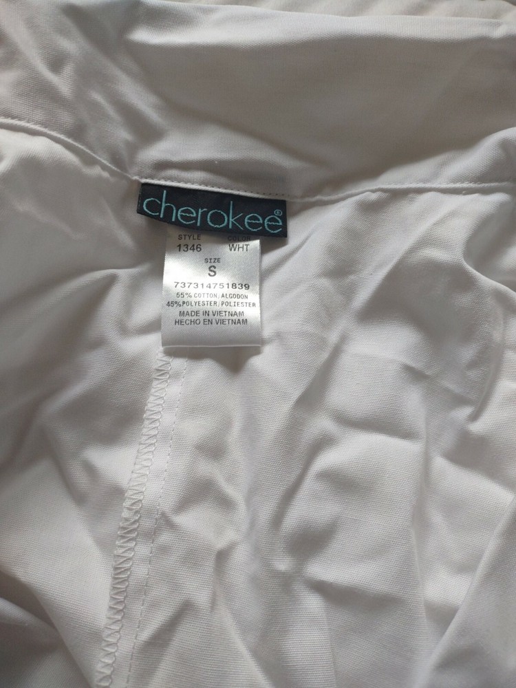 Cherokee Size Small White Doctors Smock