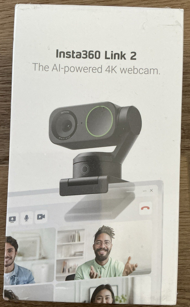 Insta360 - Link 2 PTZ 4K Webcam for Conferencing, Gaming & Streaming, 1/2" Se...