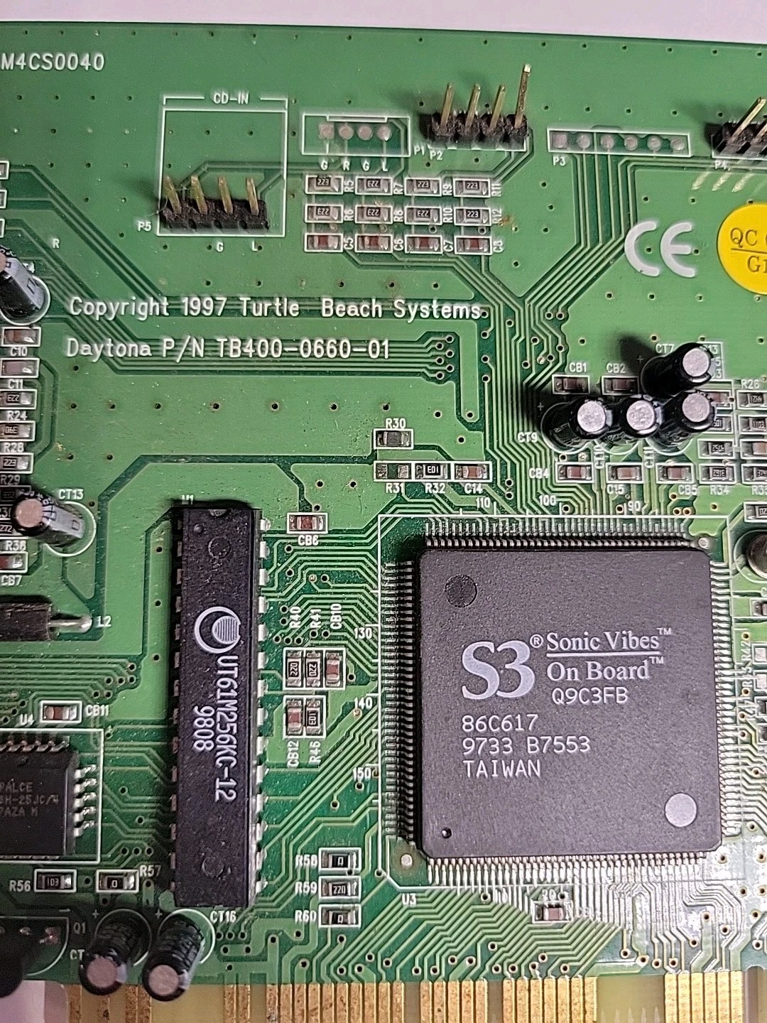 Turtle Beach Daytona TB400-0660-01 PCI Wavetable Sound Card for Vintage Computer