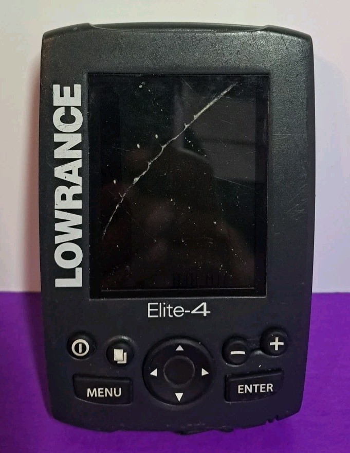 Lowrance Elite-4 Fish Finder / Chartplotter Head Unit UNTESTED