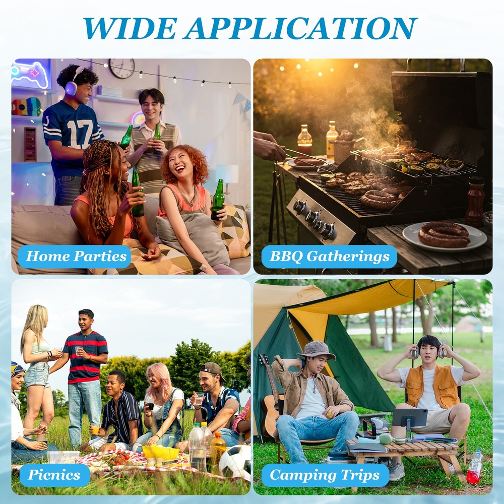 24 Pack Reusable Ice Cubes for Drinks, White Round