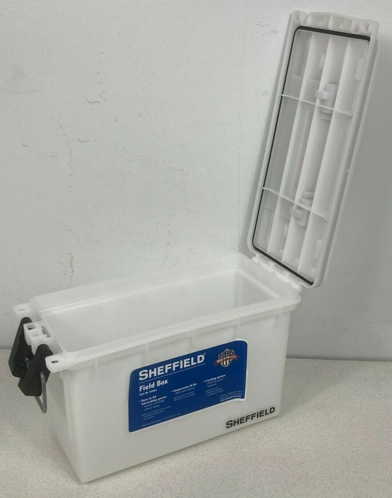Field/Ammunition Box w/Compression Fit Lid & 3 Locking Options! Artic White!