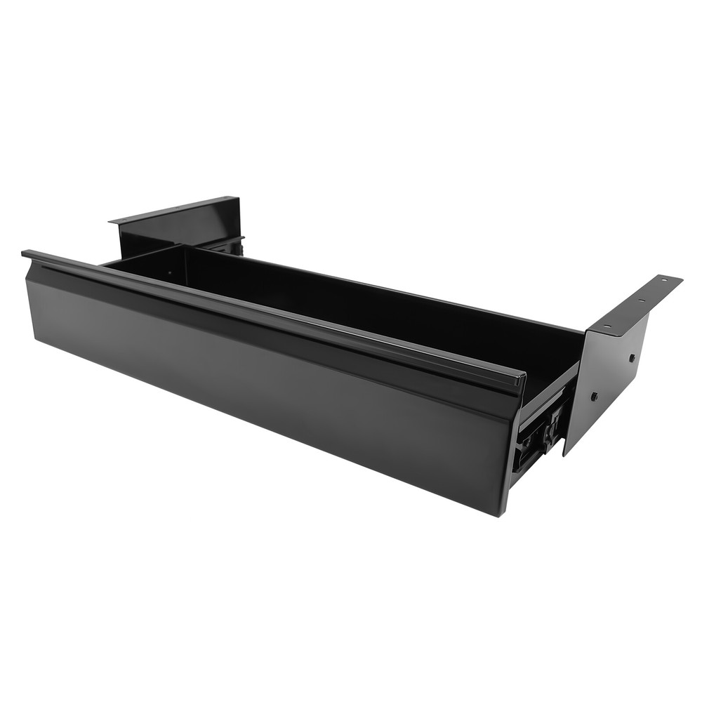 Black Space Saver Sliding Under Desk Storage Drawer Pull-out Drawer 22inch