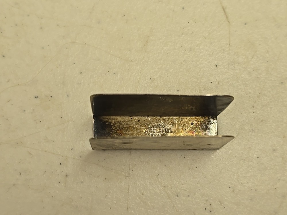 Antique LA Colonial Sterling Silver Match Box Safe