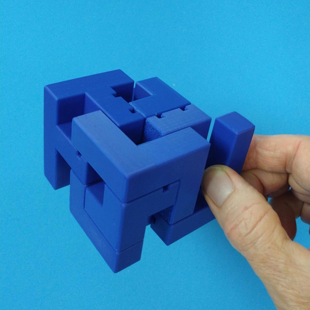 Proteus - Interlocking Assembly Maze Cube Puzzle