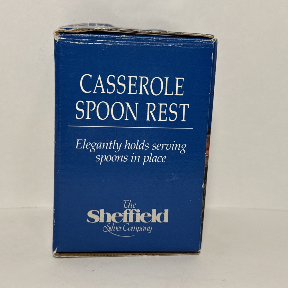 Sheffield Silverplate Casserole Spoon Rest #1180 Italy Vtg Kitchen Tableware