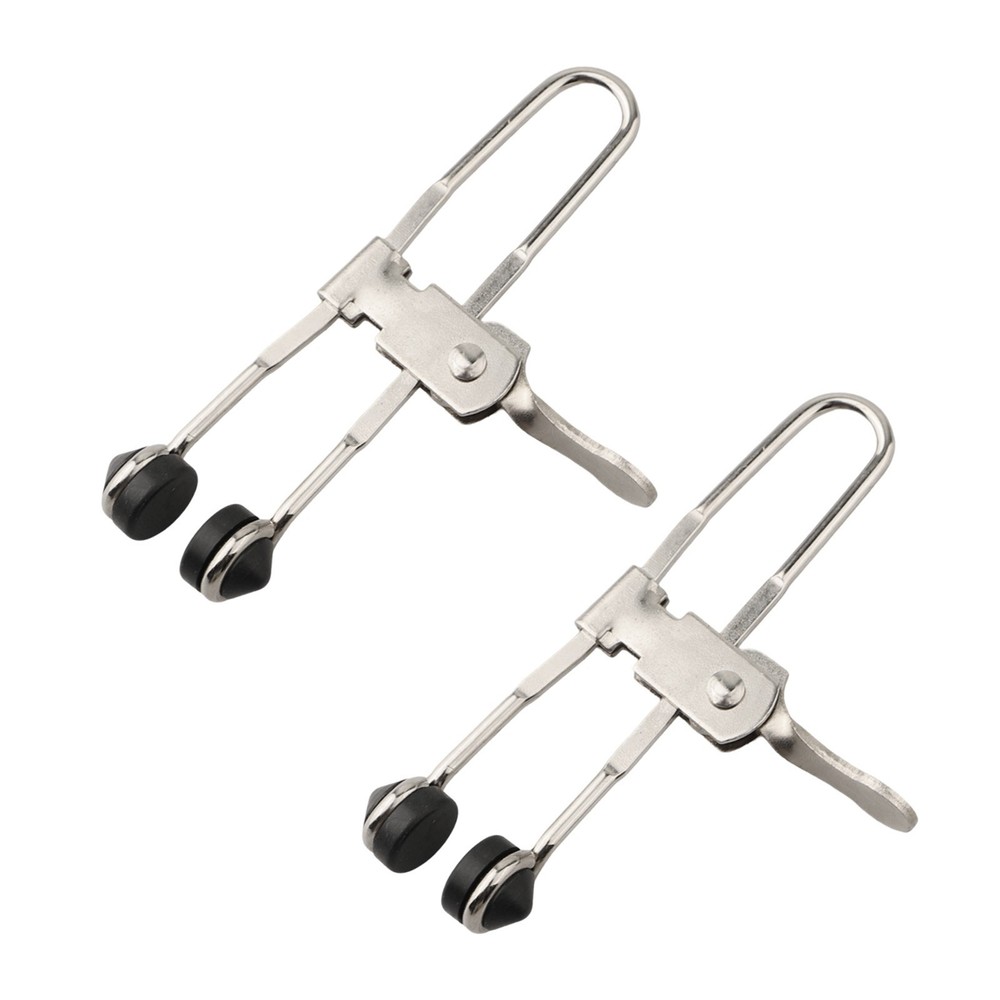 Spring Steel and Rubber Grid Clamps Set for Secure Installations 2 pcs