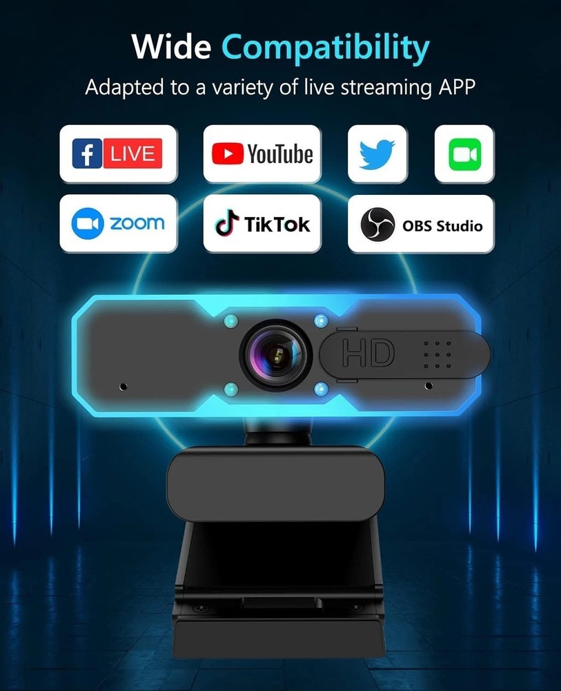 Streaming Camera with Microphone & RGB Light