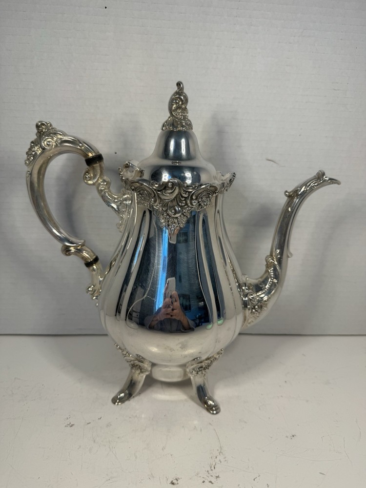 Vintage  Baroque by Wallace Silverplate Coffee Pot Tea Pot