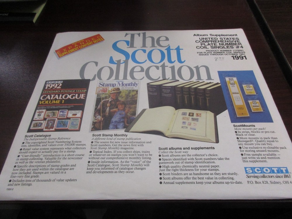 THE SCOTT THE SCOTT ALBUM SUPPLEMENT U.S COMPREHENSIVE #4 W/FREE SHIPPING!!