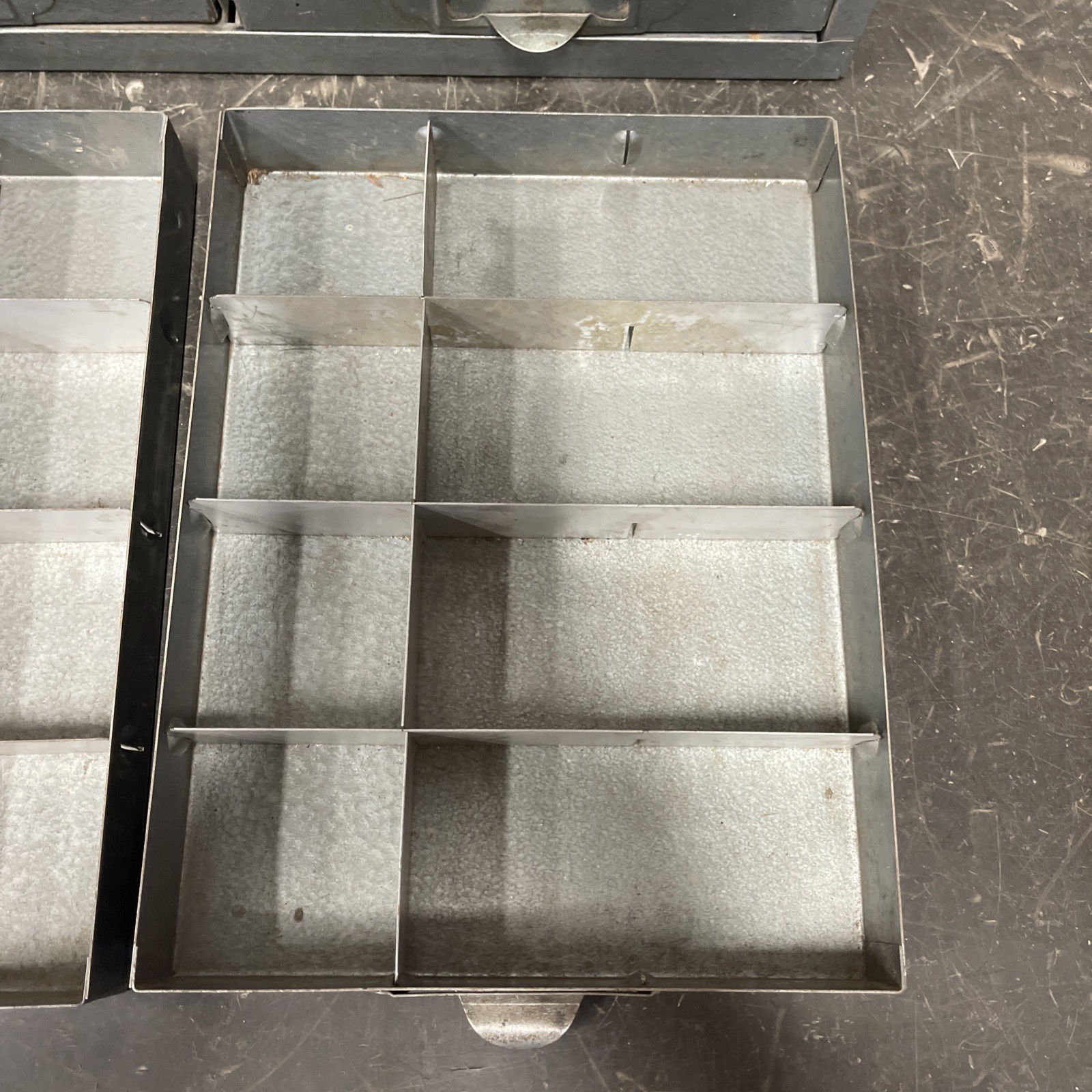 Vintage Craftsman Manufacturing Industrial Metal 8 Drawer Small Parts Cabinet