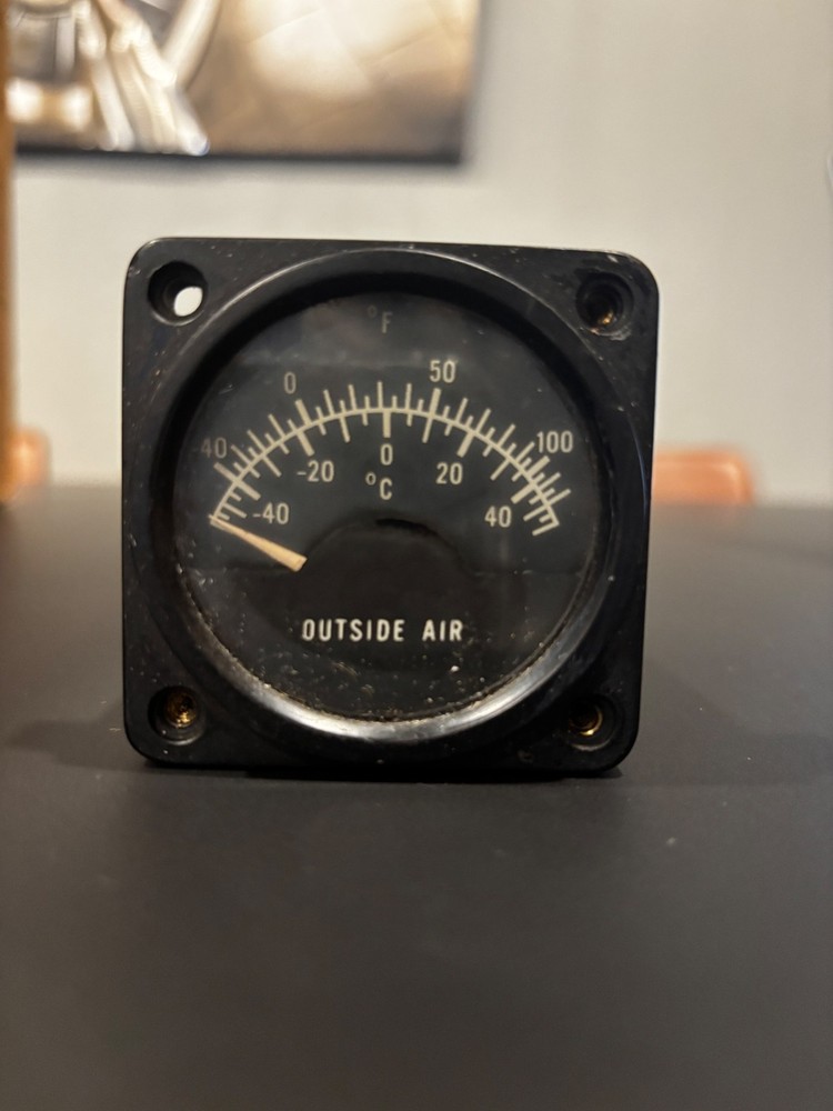 47B9A Lewis Outside Air Temperature Indicator