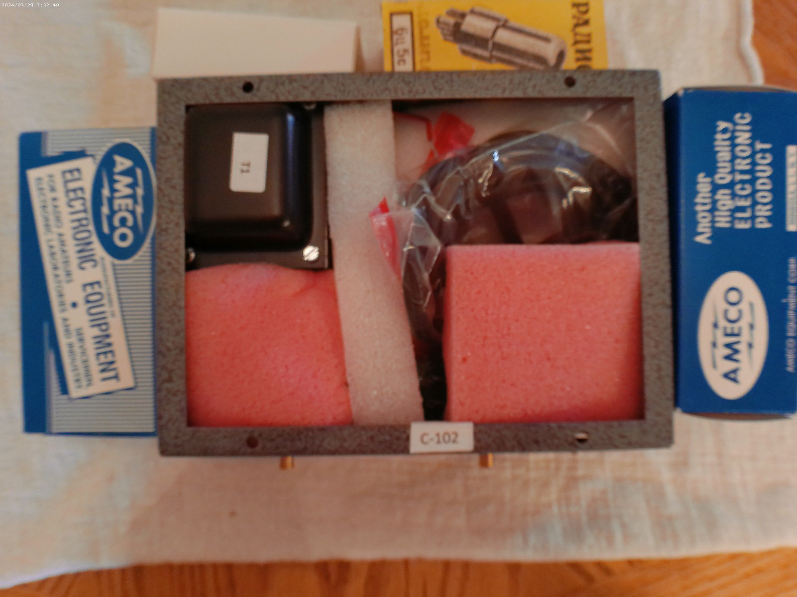 Ameco AC-1 Schematic for 630 and 160 Meter Conversion