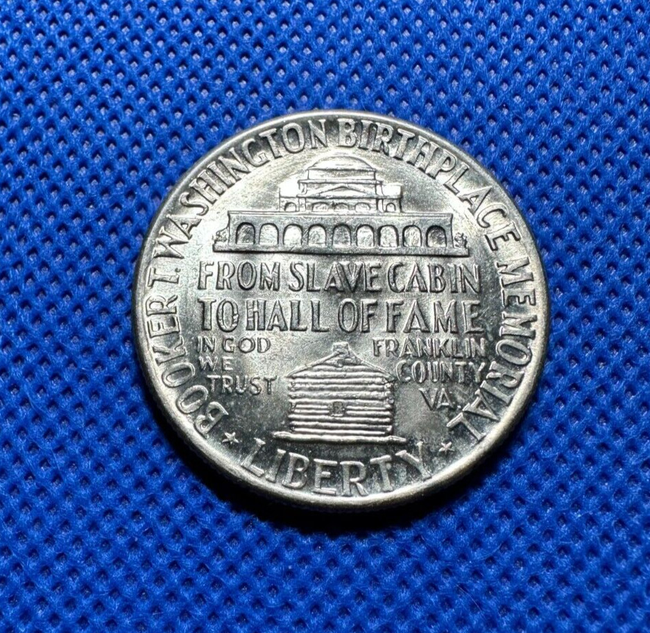 Booker T Washington 1947 Commen Half Dollar Silver BU