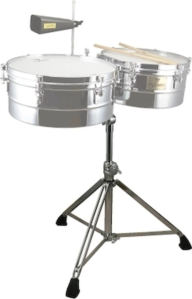 Chrome Timbale Stand Adjustable