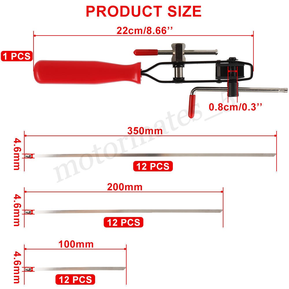 For Auto / ATV CV Joint Banding Boot Axle Clamp Pliers w/ 36 Crimp Bands Replace