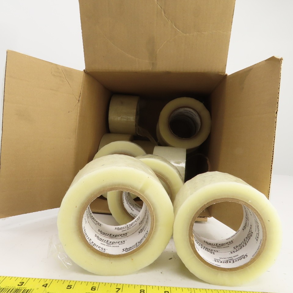 ShorrExpress 15120011 Carton Sealing Tape 72mm Clear Mixed Lot/11 Partial Rolls