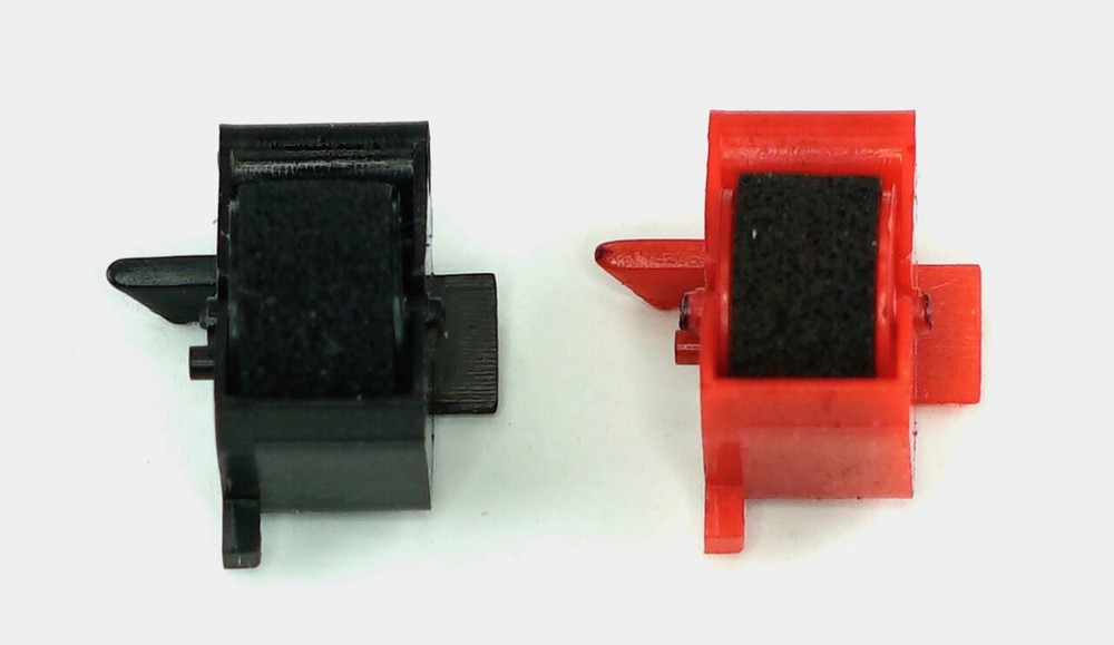 GRC 878BR Black and Red Ink Rollers; Superior Replacement for Sharp EA 781
